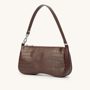 JW Pei Eve Shoulder Handbag in Brown Croc, Y2K style, perfect going out bag!